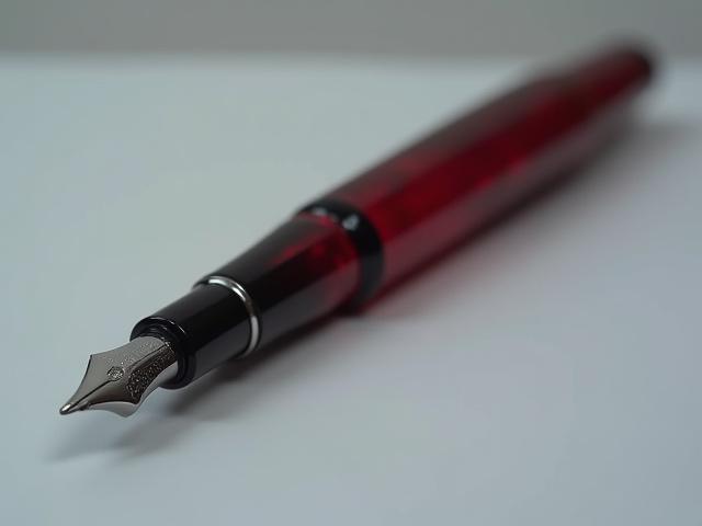 Aka-Tamenuri urushi cigar model fountain pen