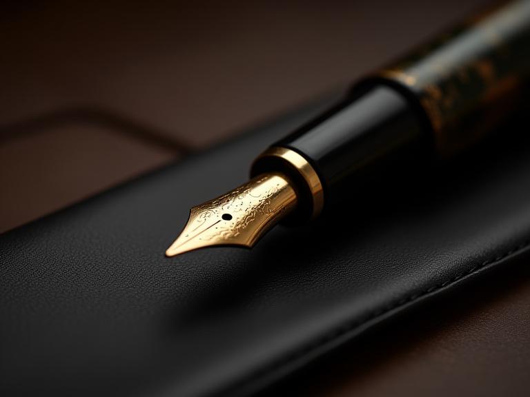 Vintage fountain pen restored to gleaming condition