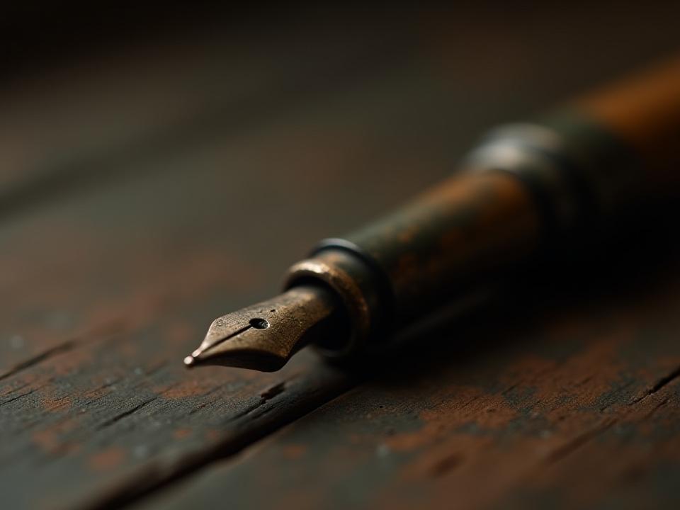 Damaged vintage fountain pen before restoration